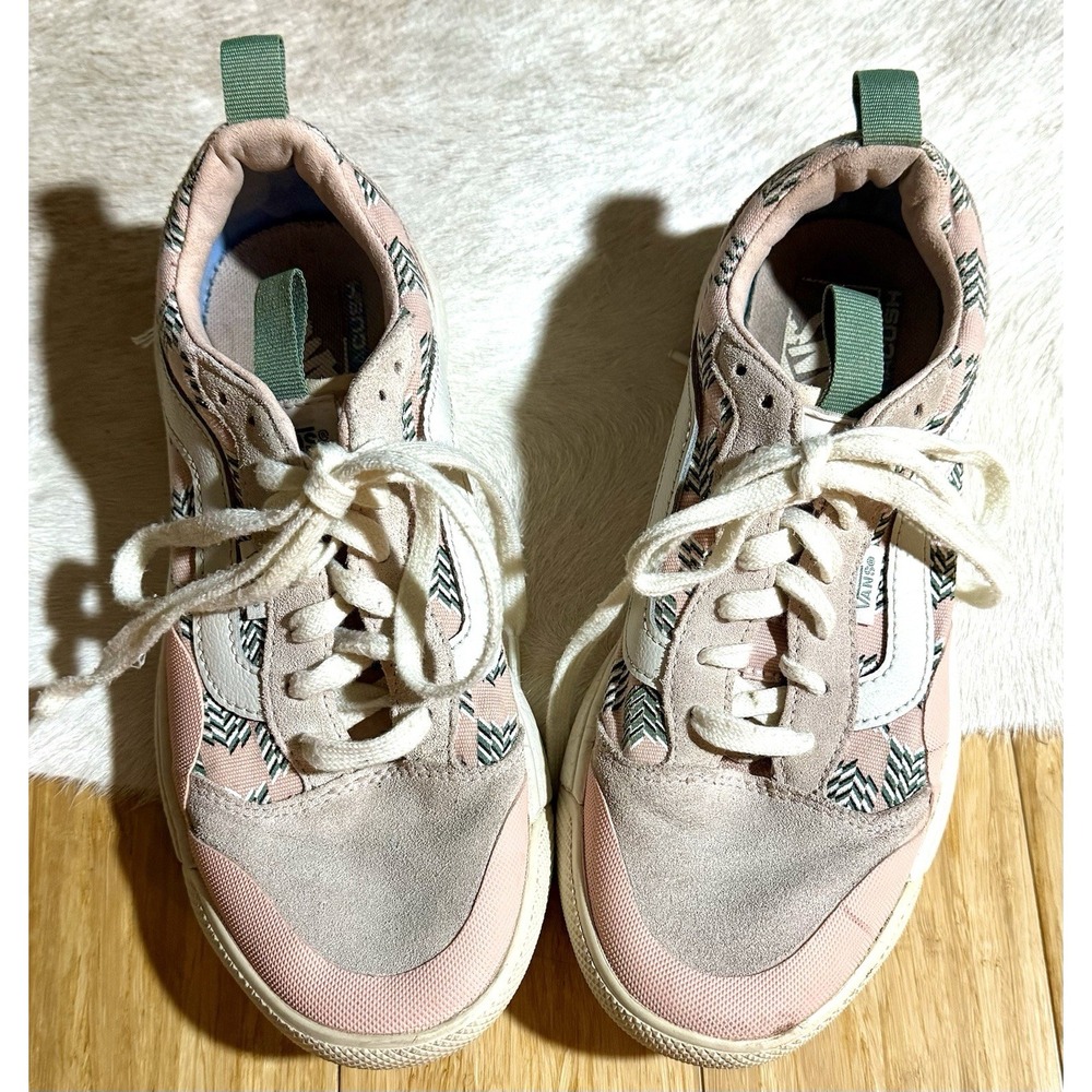 Vans‎ SF Chevrons Peachy Pink Green Ultracush Size 7 Women's